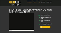 Desktop Screenshot of freestuffmastery.com